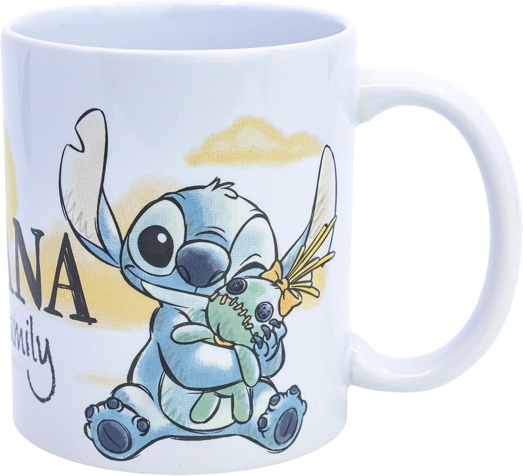 TAZA STITCH Y ANGEL 325 ML.