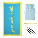 TOALLA PLAYA "NO SUDO,BRILLO"