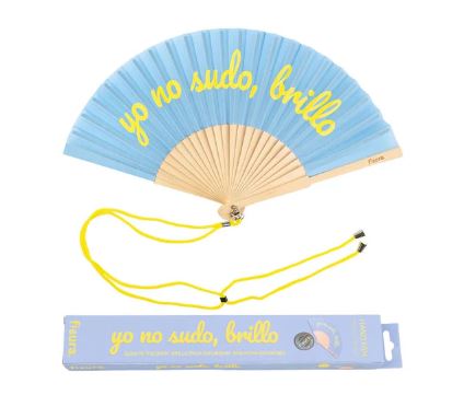 ABANICO "YO NO SUDO,BRILLO"