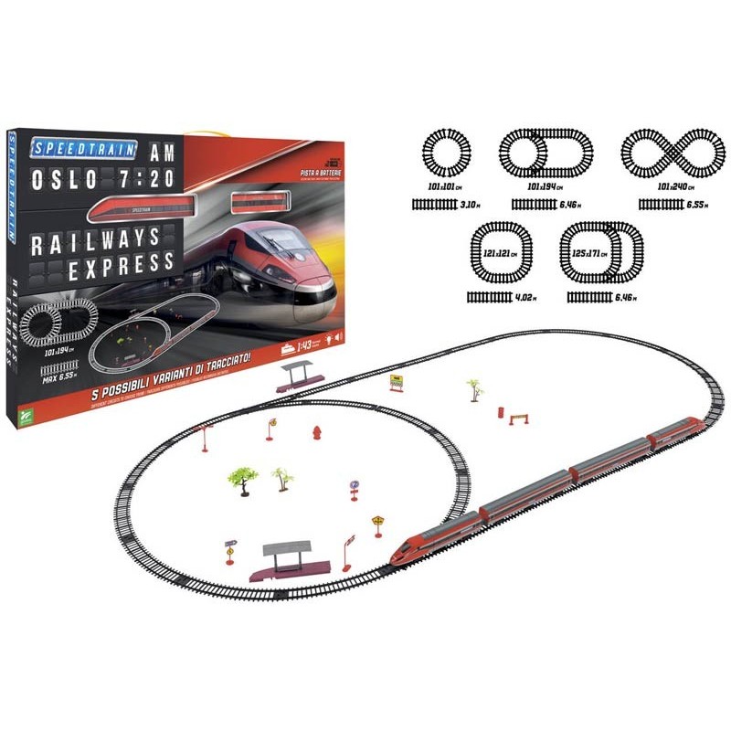 PISTA TREN 6´55M. LUZ/SONIDO