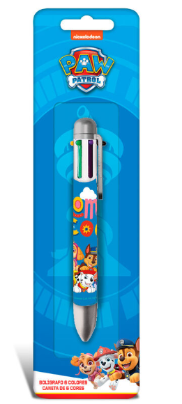 BOLIGRAFO 6 COL. PAW PATROL