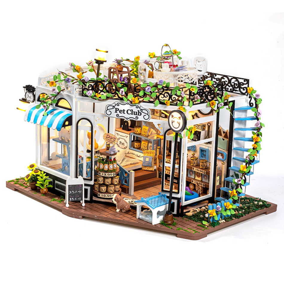 MAQUETA TIENDA ANIMALES LUZ