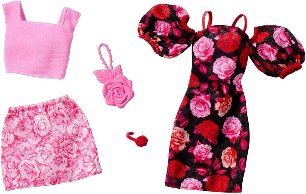 BARBIE 2 LOOKS MODA ROSA