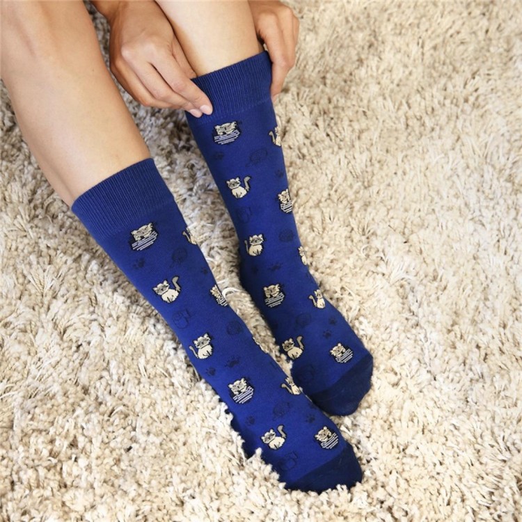 CALCETINES BLUE KITTY(4)T.41-45