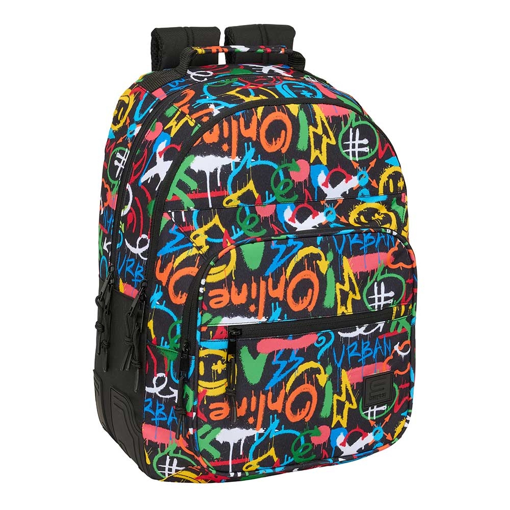 MOCHILA DOB.GRAFFITI COLORS