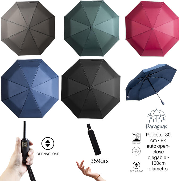 PARAGUAS AUTOM.COL.CLAS.SURT.