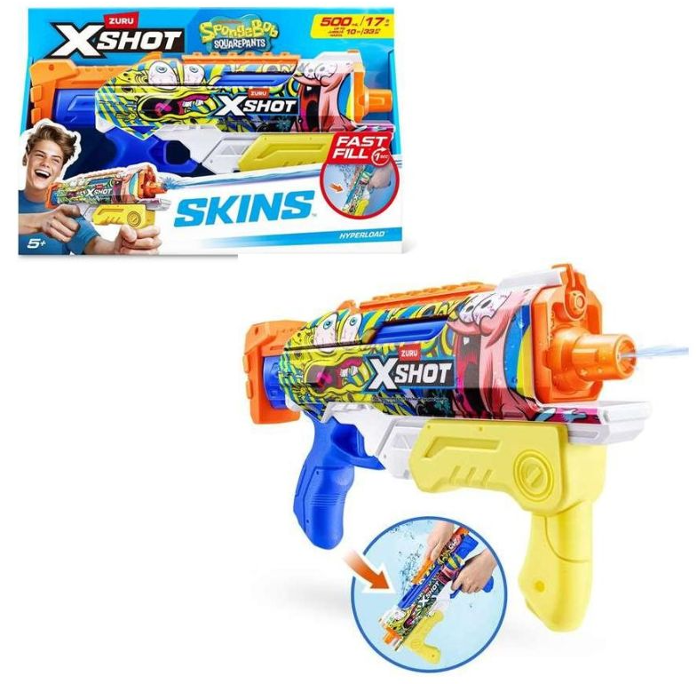 PISTOLA AGUA CARG. RAP. BOB ESPONJA