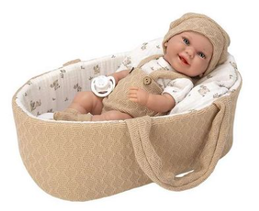 BABYTO C/CAPAZO MARRON 33 CM.