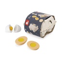 HUEVERA C/4 HUEVOS MADERA