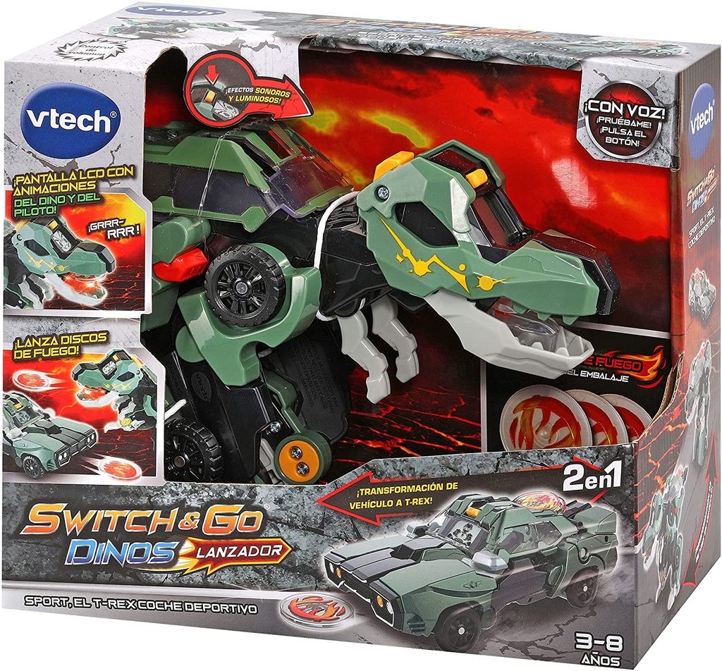 SWITCH & GO DINOS T-REX COCHE