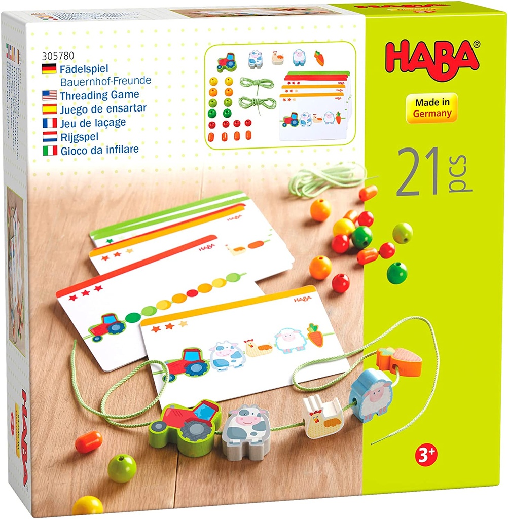 JUEGO ENSARTAR AMIGOS GRANJA