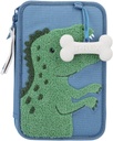 ESTUCHE DOBLE AZUL DINO WORLD