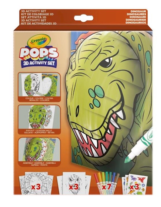 SET ACTIVIDADES POPS DINOSAUR.