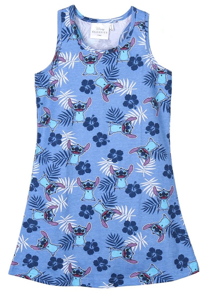 VESTIDO STITCH AZUL T.3