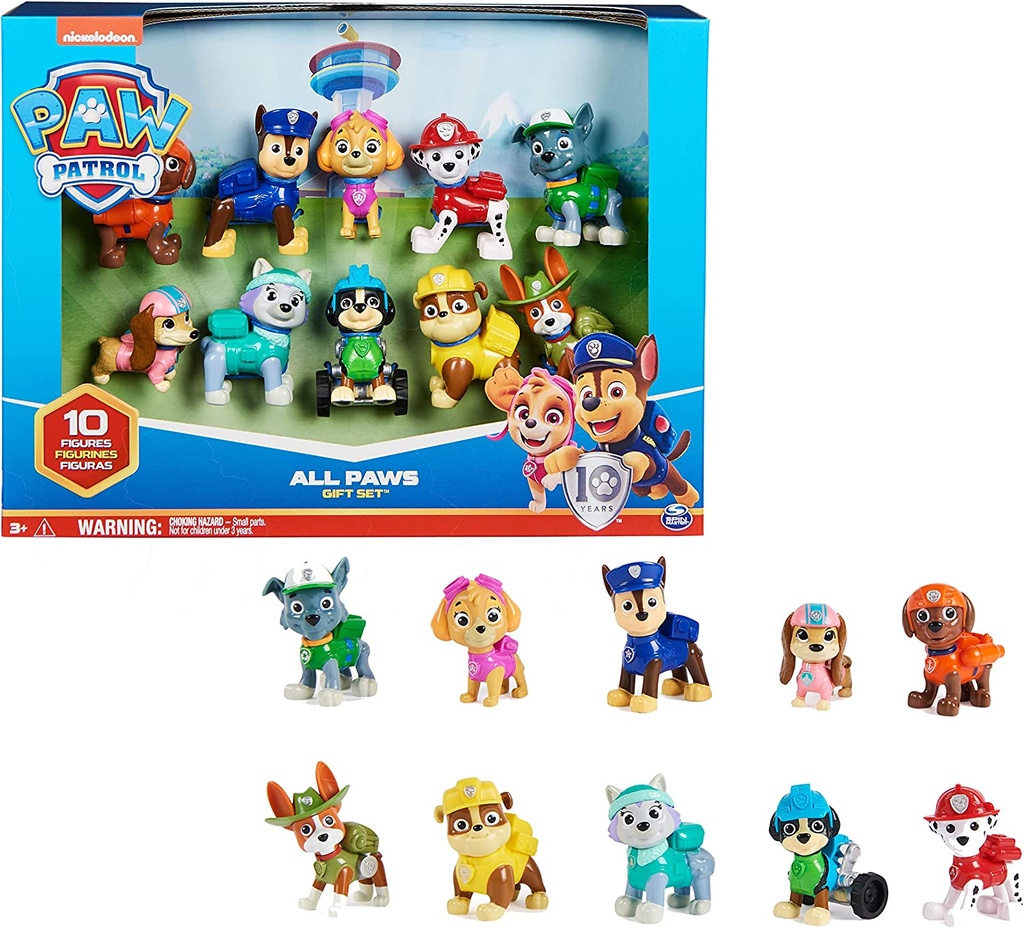 PAW PATROL PACK FIGURAS 10 ANIV.