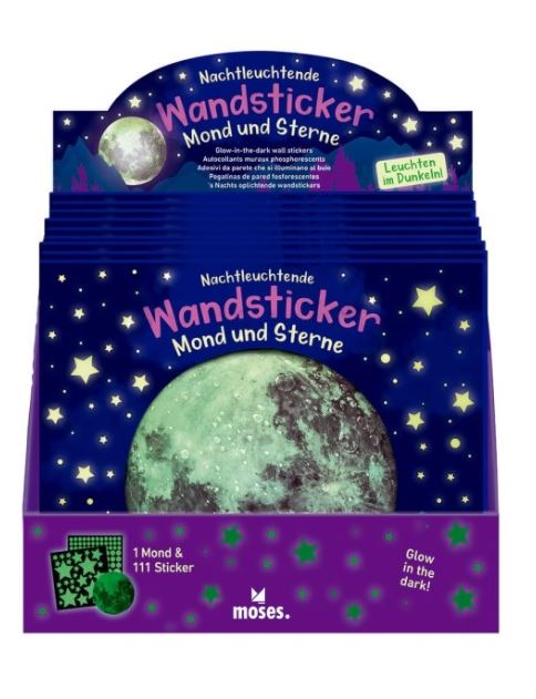 PEGATINAS PARED LUNA Y ESTRELL