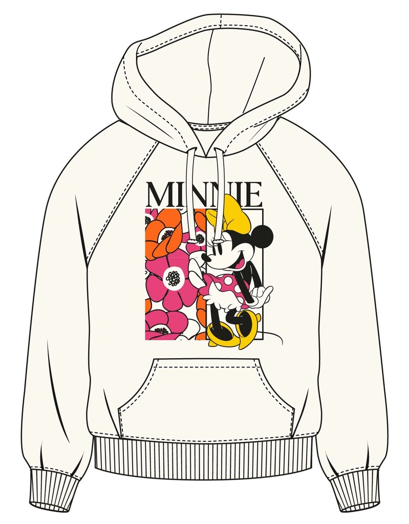 SUDADERA MINNIE BLANCA T.M