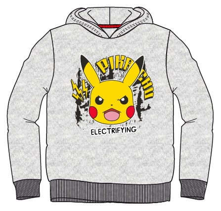 SUDADERA POKEMON GRIS T.6