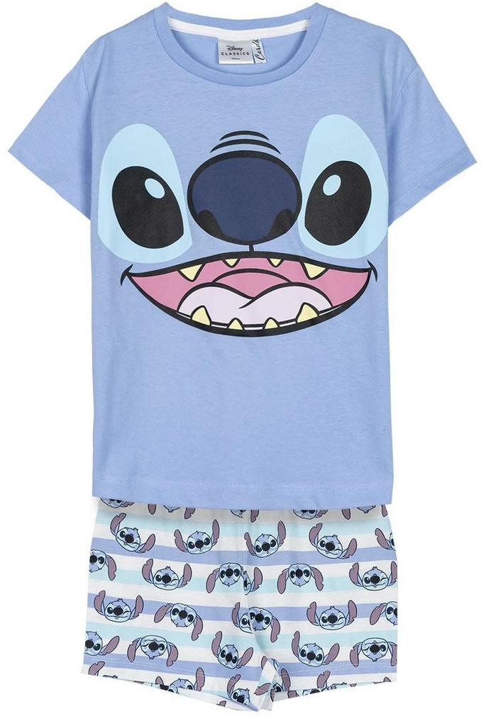 PIJAMA M/C.STITCH AZUL T.6