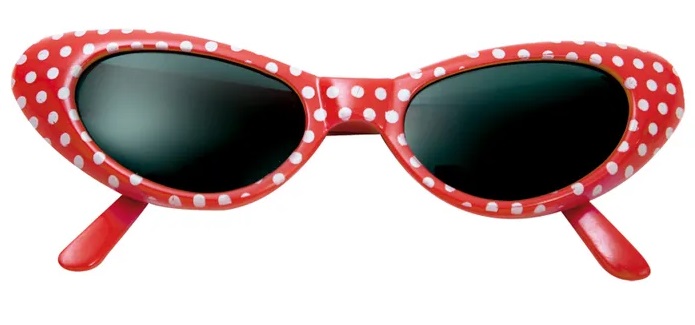 GAFAS AÑOS 50 ROJAS
