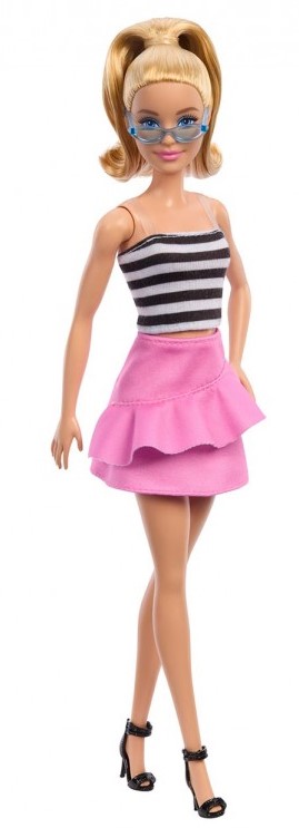 BARBIE TOP RAYAS C/FALDA ROSA - Fashionista