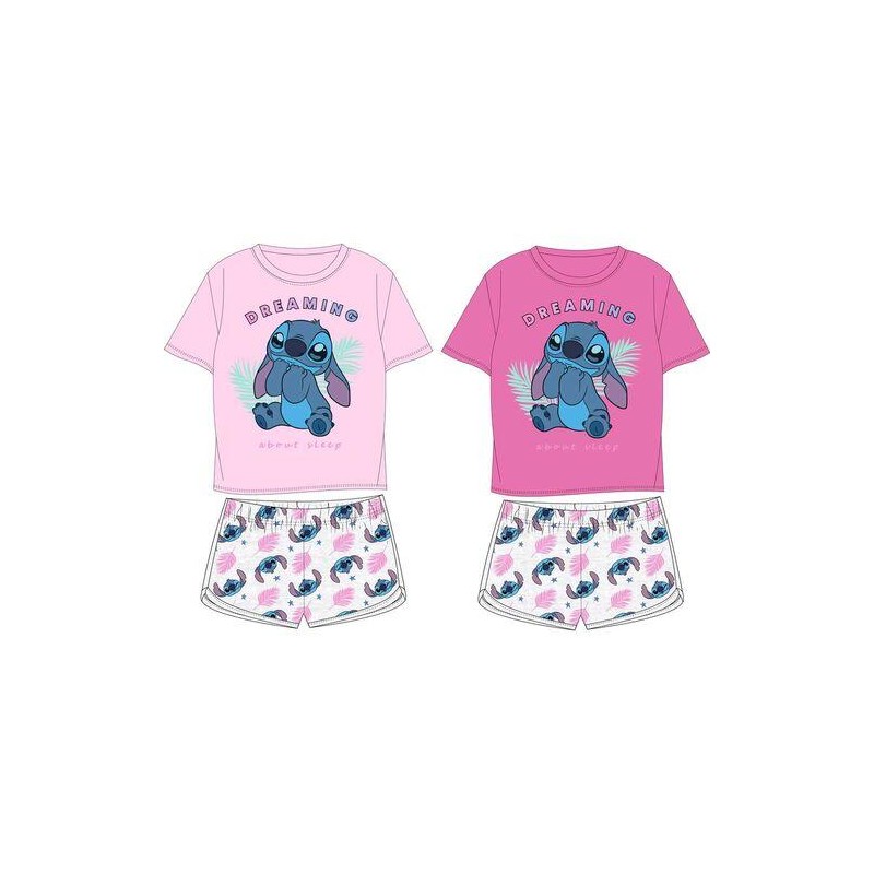 CONJUNTO LILO & STITCH ROSA