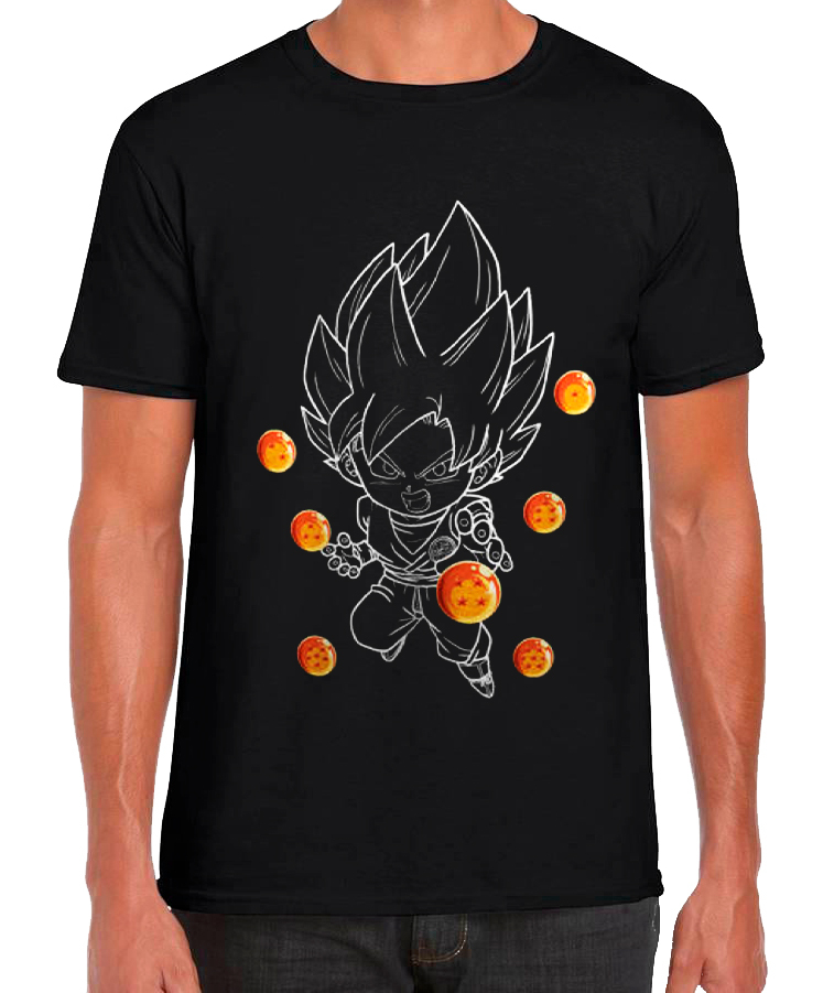 CAMISETA GOKU PEQ.BOLAS T.S