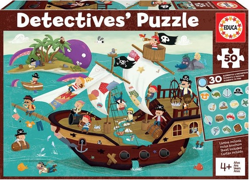 [04018896] PUZ. 50 BARCO PIRATA DETECTIVES