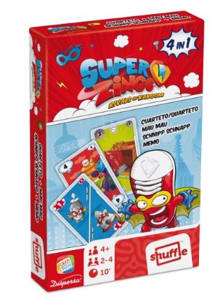 [04800684] SUPERZINGS JUEGO CARTAS 4 EN 1