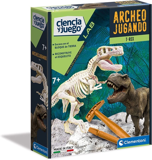 [06655032] ARQUEOJUGANDO T-REX FLUORESC.
