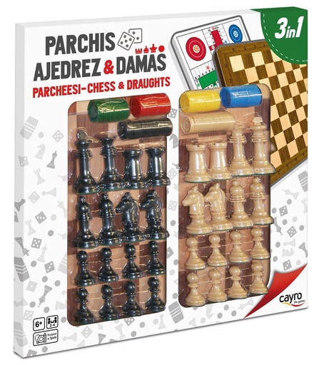 [19310100] PARCHIS/AJEDREZ/DAMAS 40x40 ACC