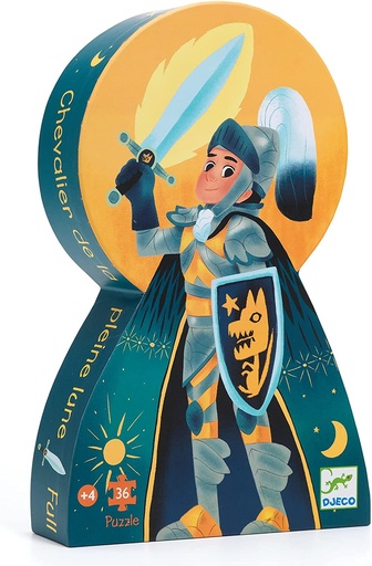 [36207237] PUZZLE SILUETA CABALLERO LUNA LL