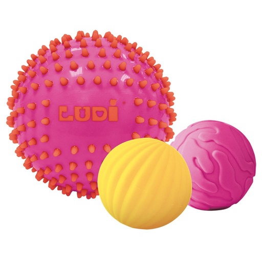 [36230022] PELOTA SENSORIAL ROSA/AMARILLO