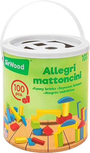 [52840601] CUBO CONST.PIEZAS MADERA 100