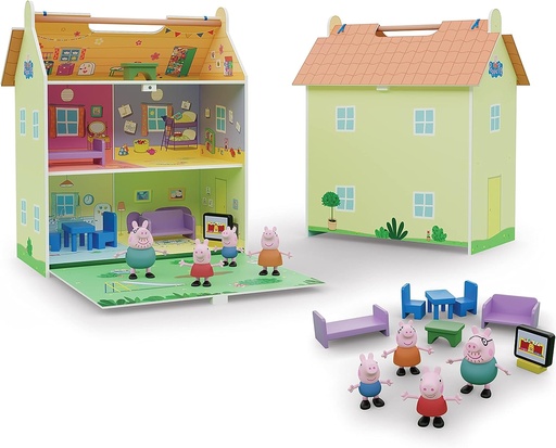 [56733073] PEPPA PIG CASA MADERA C/4 FIG.