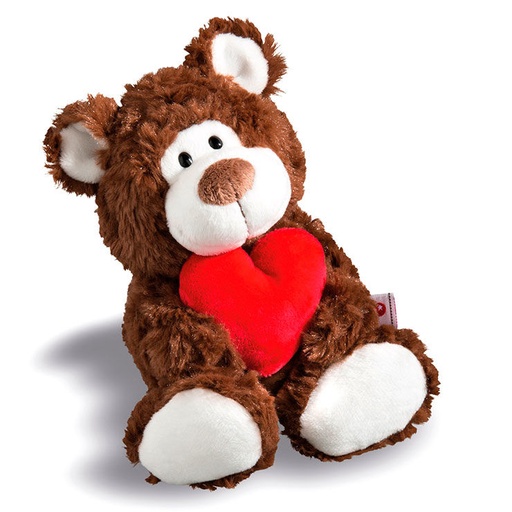 [58741278] OSITO MARRON CORAZON 22 CM.
