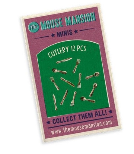 [64511001] CASA RATONES-CUBIERTOS 12 P.