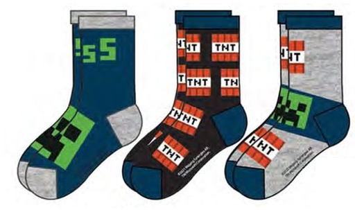 [64941837] CALCETINES MINECRAFT T.23/26