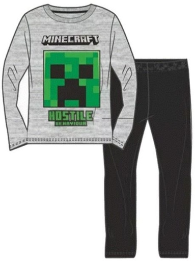 [64942817] PIJAMA MINECRAFT GRIS T.6