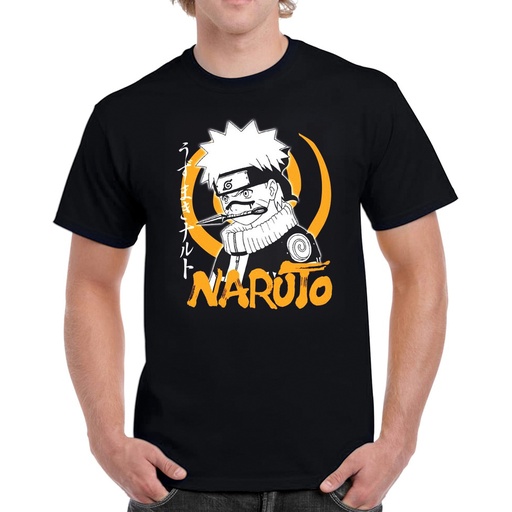 [64977077] CAMISETA NARUTO DAGA NEGRO T14