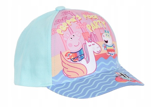 [67829347] GORRA PEPPA PIG TURQUESA T.54