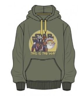 [67893690] SUDADERA BABY YODA VERDE T.L