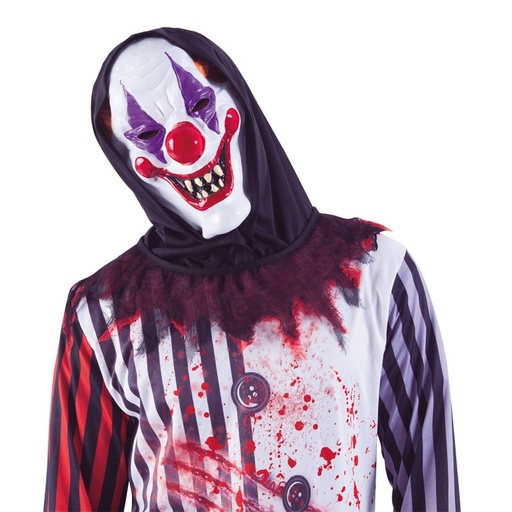 [78905136] MASCARA PAYASO LOCO C/CAPUCHA