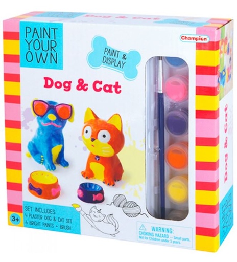 [86400359] PINTA PERRO-GATO C/COMEDEROS