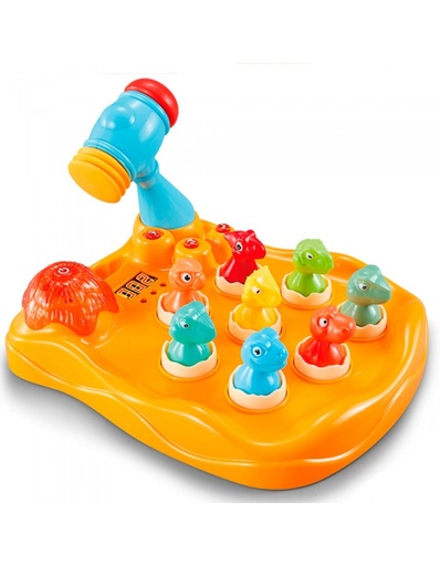 [91431404] JUEGO MARTILLO DINOS LUZ/MUS.