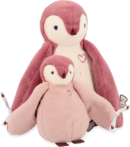 [73512004] PELUCHES PINGÜINO ABRAZANDO ROSA