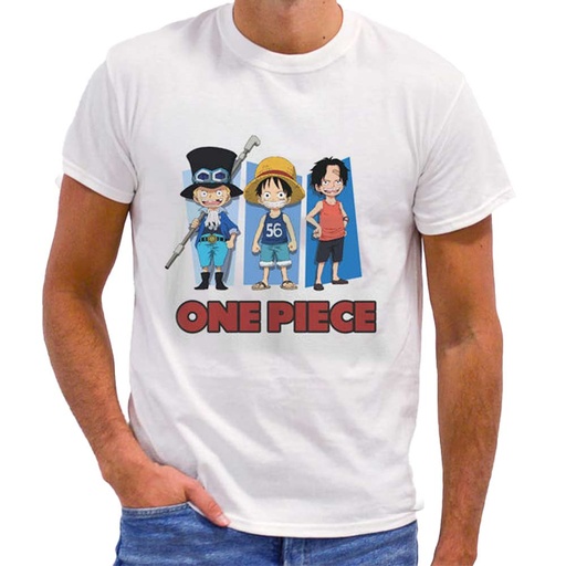 [64971732] CAMISETA ONE PIECE BLANCA T.XXL