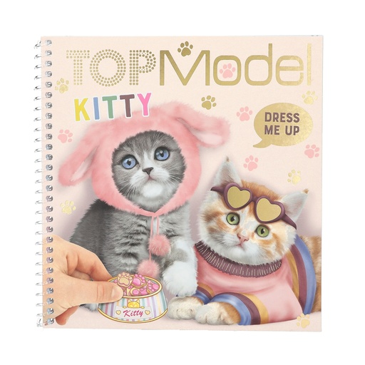[50212965] CUADERNO CALCOMANIAS DRESS ME KITTY TOP MODEL