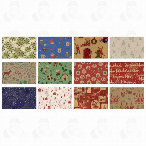 [00201330] ROLLO PAPEL NAVIDAD NATURA KR.