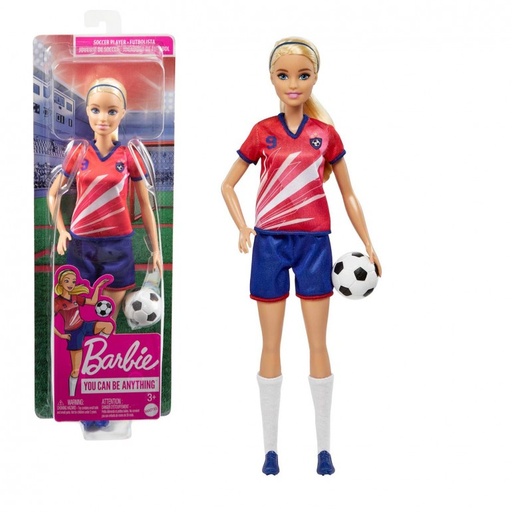 [24501523] BARBIE FUTBOLISTA CAMISETA ROJA
